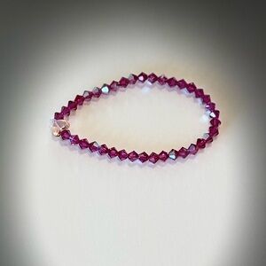 Sabika hot pink stretch bracelet